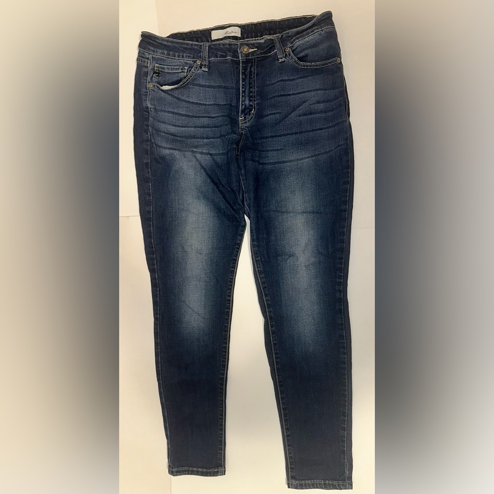 Kancan Francesca Mid Rise Super Skinny Jeans Women’s Size 13/30 Dark Wash Denim